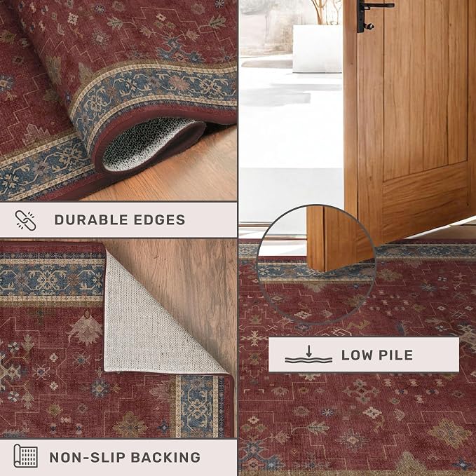 Boho 2x5 Small Kitchen Runners Rugs Non Slip