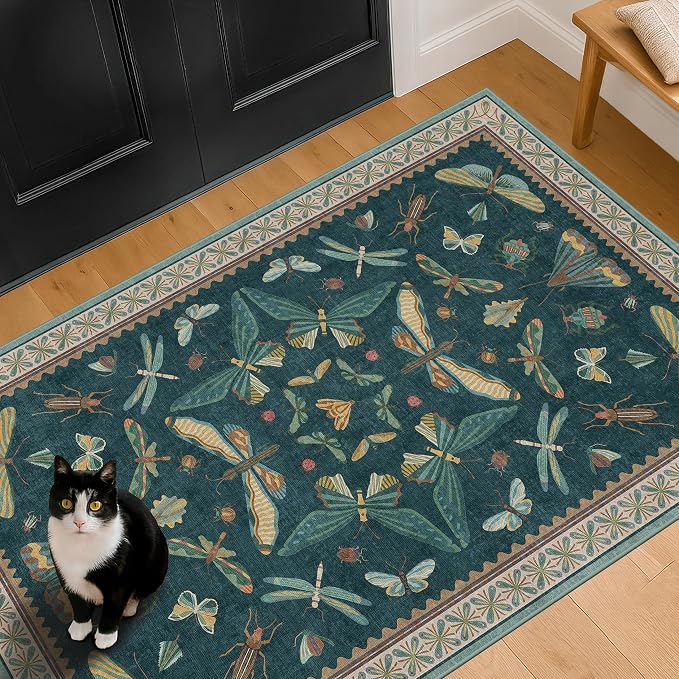 Teal 3x5 Entryway Rug
