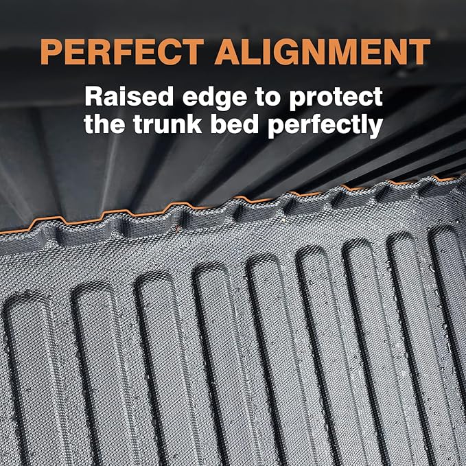 TripleAliners Truck Bed Mat Compatible with 2005-2023 Toyota Tacoma Accessories 5FT Vehicle Perfectly Flush All Weather Protection TPE Heavy Duty Pickup Car Bed Cargo Mat