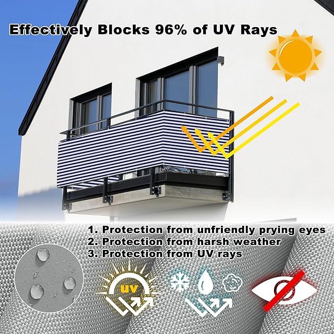 Privacy Fence 8.2' x 26.2' Durable and UV Resistant Privacy Fence Panels
