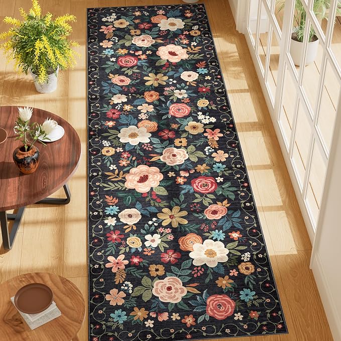 DUKINO Runner Rug, 2x7 Boho Kitchen Rug