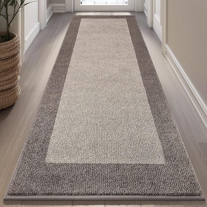 Machine Washable Kitchen Rug 32" x 72", Non Slip Indoor Door Rug, Absorbent