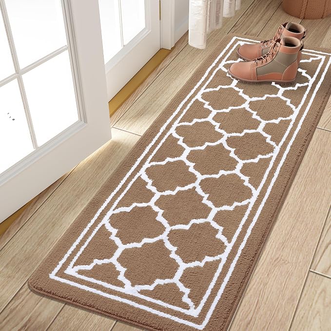 Buganda Runner Indoor Door Mat, Dirt-Resistant and Absorbent Doormat, Low