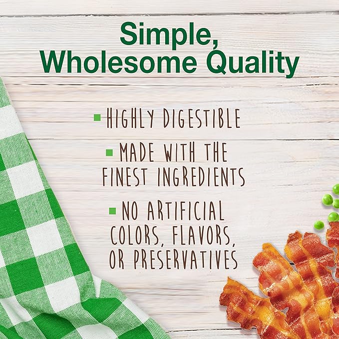 Nylabone Healthy Edibles Natural Dog Chews Long Lasting Bacon Flavor Treats for Dogs, Small/Regular (1 Count) (Pack of 2)