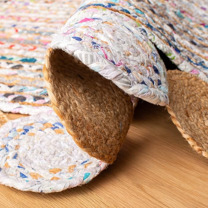 SAFAVIEH Cape Cod Collection 2' x 3' Beige / Multi CAP201B Handmade Boho