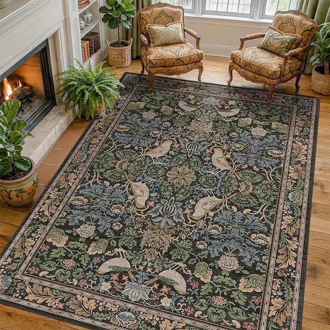 Washable Living Room Rug 6x8