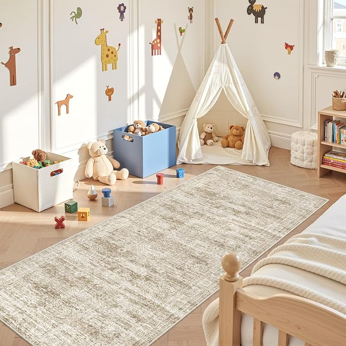 3x8 Runner Rug Non Slip Washable