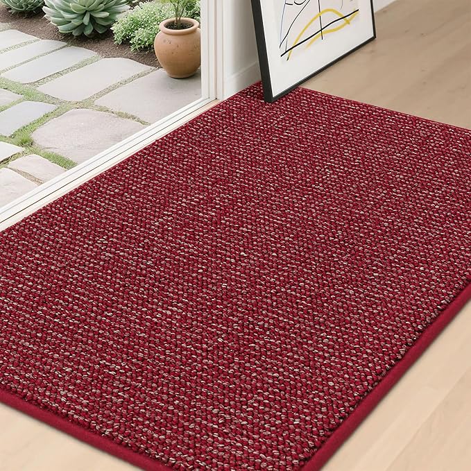 BEQHAUSE Dirt Trapper Door Mat 32" x 48", Non-Slip Washable Doormats Entrance