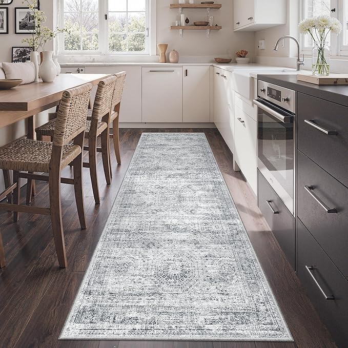 2x7 Runner Rug Non Slip, Thin Entryway Washable Rug