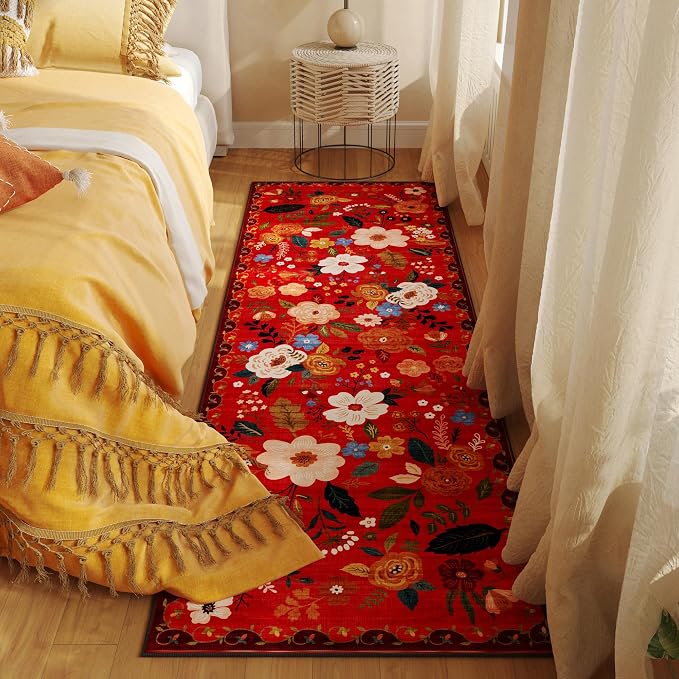 Rugcomf Runner Rug for Hallways Kitchen Rug Non Slip 2'x 6' Washable Runner Rugs