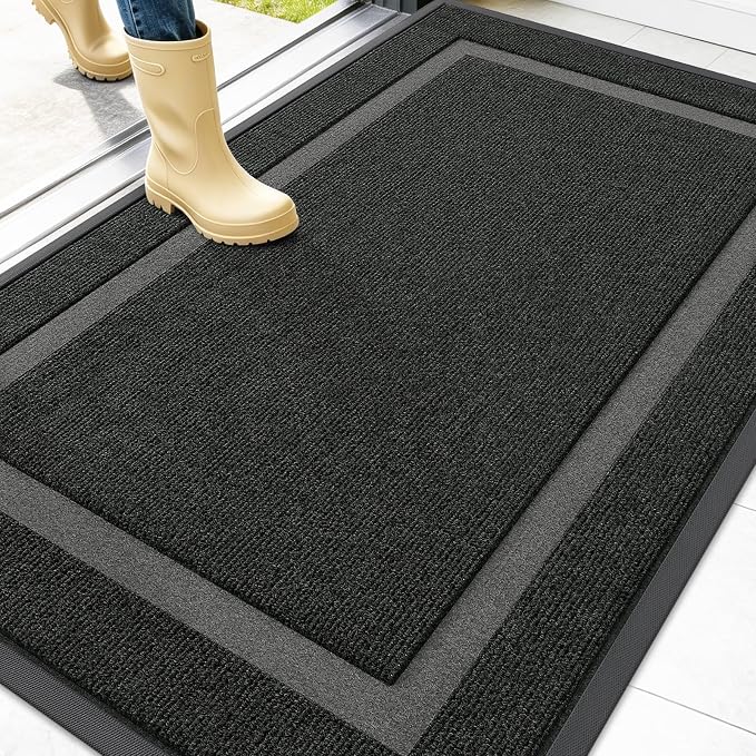 OLANLY Front Door Mat Indoor Outdoor Entrance, Waterproof All-Season,