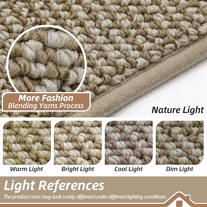 BEQHAUSE Dirt Trapper Door Mat 24" x 60", Non-Slip Washable Doormats Entrance