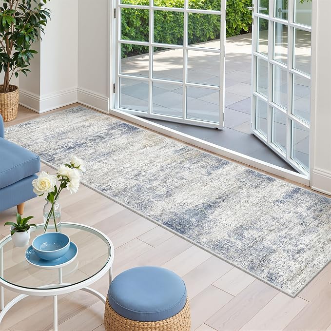 2x7 Runner Rug Non Slip, Thin Entryway Washable Rug