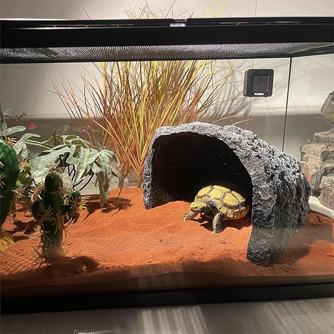 Large Reptile Hide Resin Snake Hides for Ball Pythons, Bearded Dragons, Leopard Geckos - Realistic Simulation Rock Hideouts