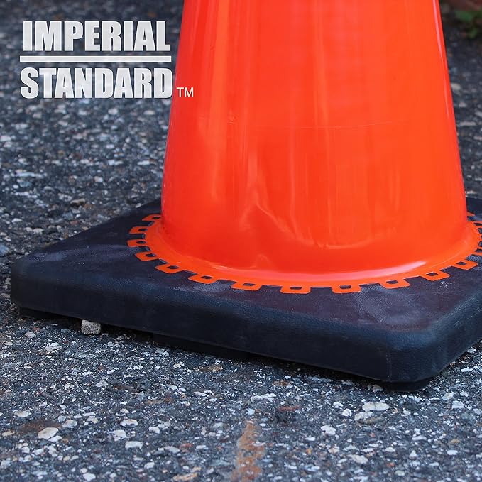 Traffic Cones - Safety Cones - 28" Orange Cones with 2 Reflective Collars - Construction Cones - Road Cones - Parking Cones - Street Cone (32 pack)
