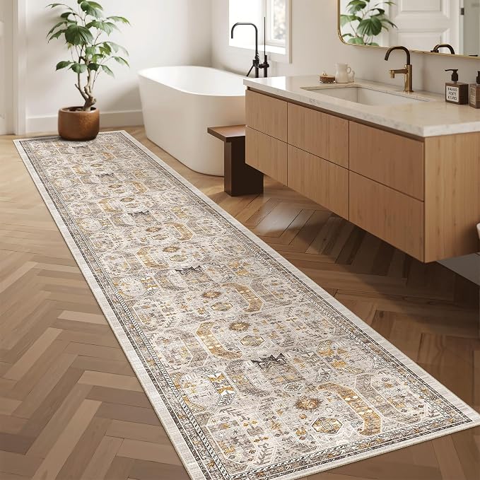 Madane Hallway Runner Rug 2x12, Extra Long Washable Runner Rugs
