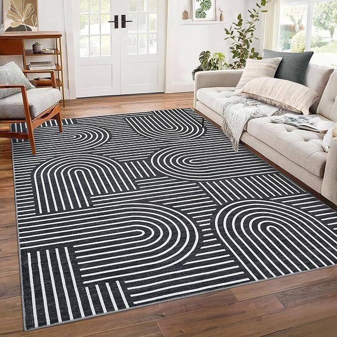 ROYHOME Washable Rug 6x9 Area Rugs