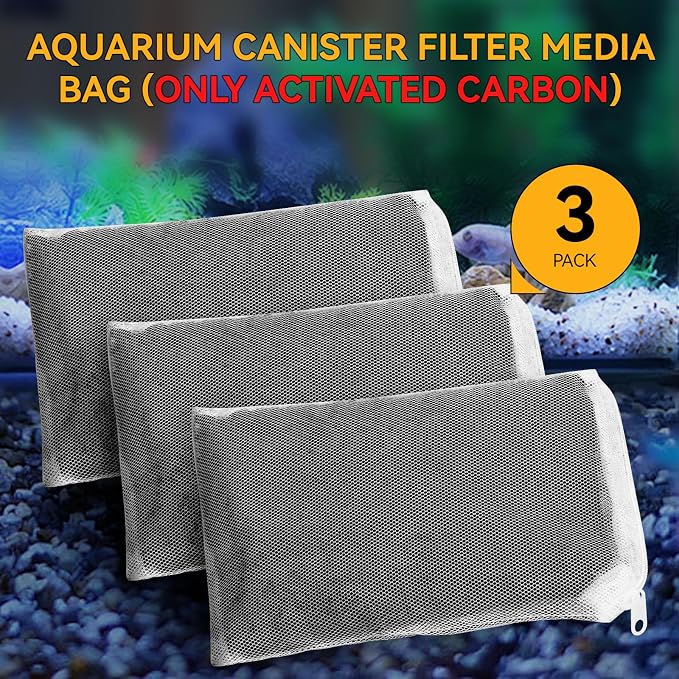 3 Pack 8 Oz Pro-C Aquarium Canister Filter Media Bag