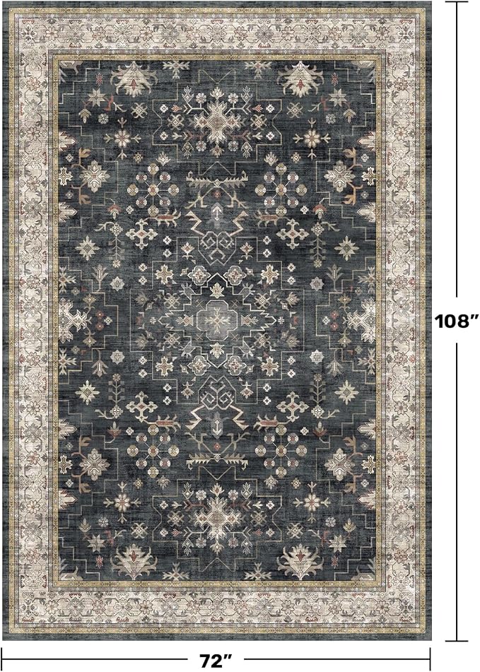 Boho Dining Room Rugs for Under Table