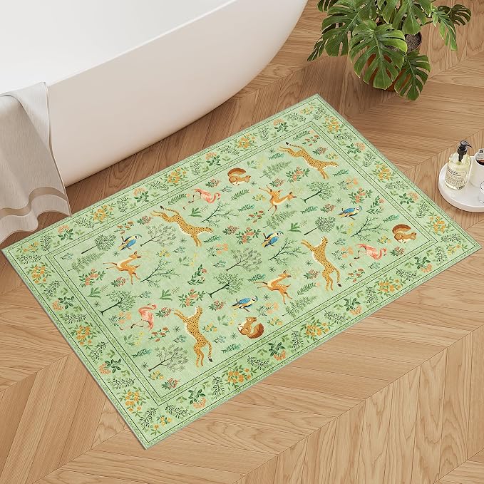 DUKINO 2x3 Rug, Washable Animal Rugs