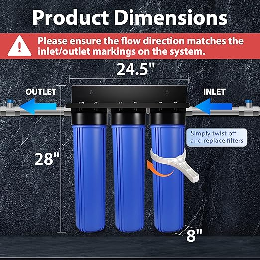 iSpring Lead-Reducing Whole House Water Filter System, Also Reduces Chlorine