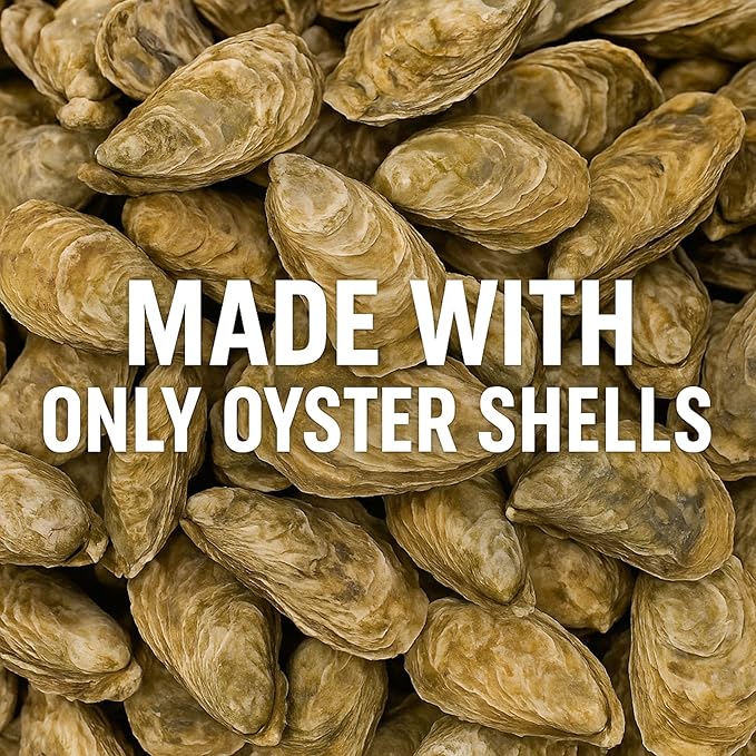 | Oyster Shell Flour 1lb – Finely Ground Calcium Material for Chickens, Ducks, Birds, Reptiles, Amphibians, and More – Crushed Oyster Shell Alternative | 굴껍질가루