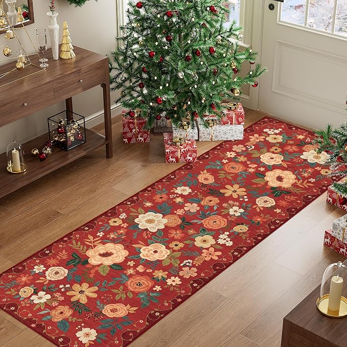 DUKINO 2x6 Runner Rug for Hallway, Washable Kitchen Runner Rug
