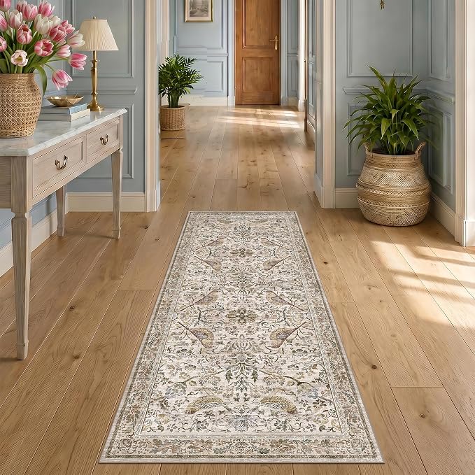 Vintage 2x6 Washable Runner Rugs