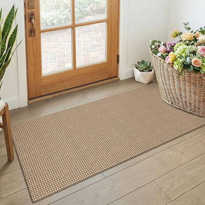 KOZYFLY Boho 2x4 Entry Runner Rug, Small Washable Runners
