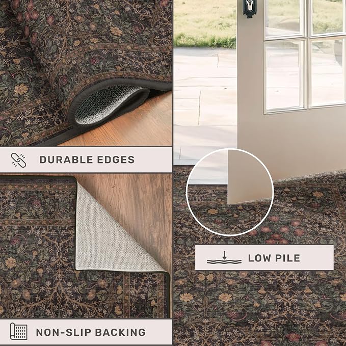 Dark Brown 6x8 Dining Room Rugs