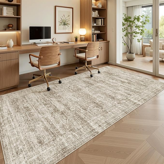 Soalmost Hallway Runner Rug 4x8 Wide: Washable Thin Runners