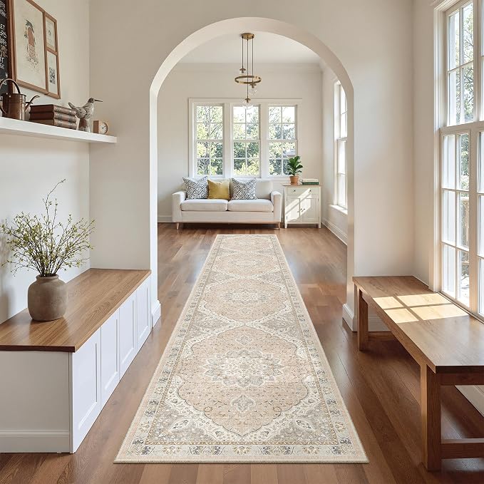 Madane Runner Rugs for Hallway 2x10 Long Washable Non-Slip Hallway Runner Rug
