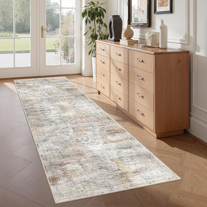 2x5 Rug Runner Washable for Entryway, Soft Bathroom Rugs