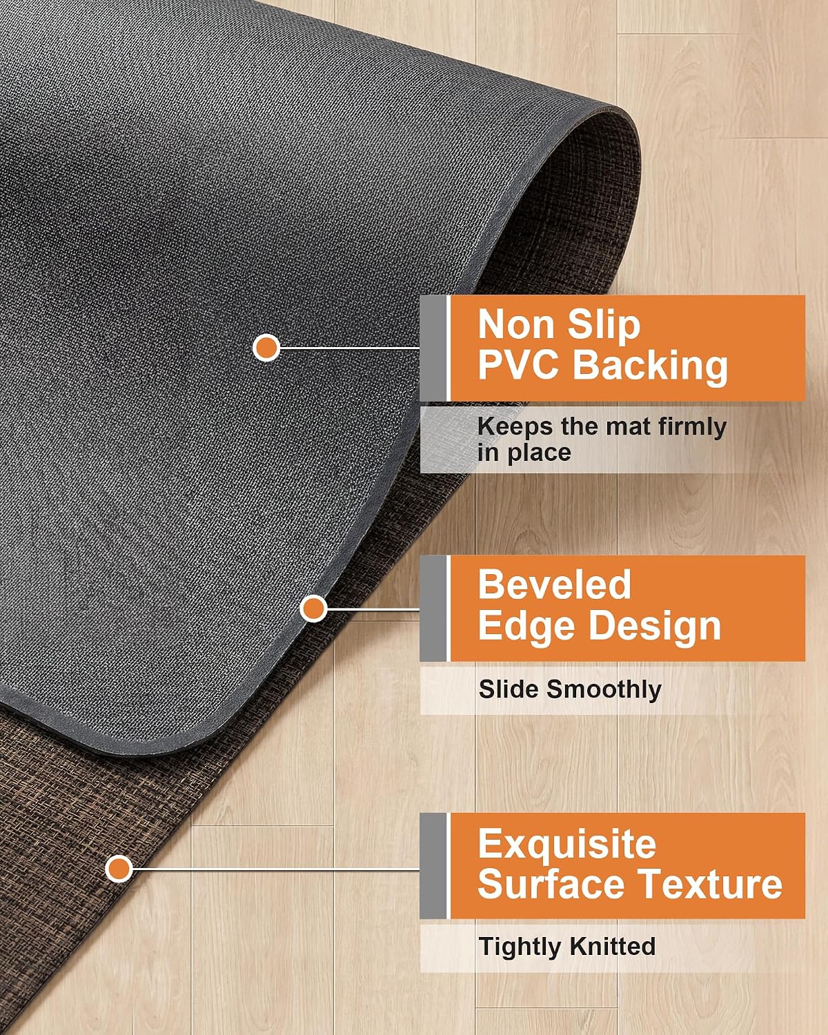Carvapet 36 x 48 Office Chair Mat for Carpet Hardwood Floor Protector Rug