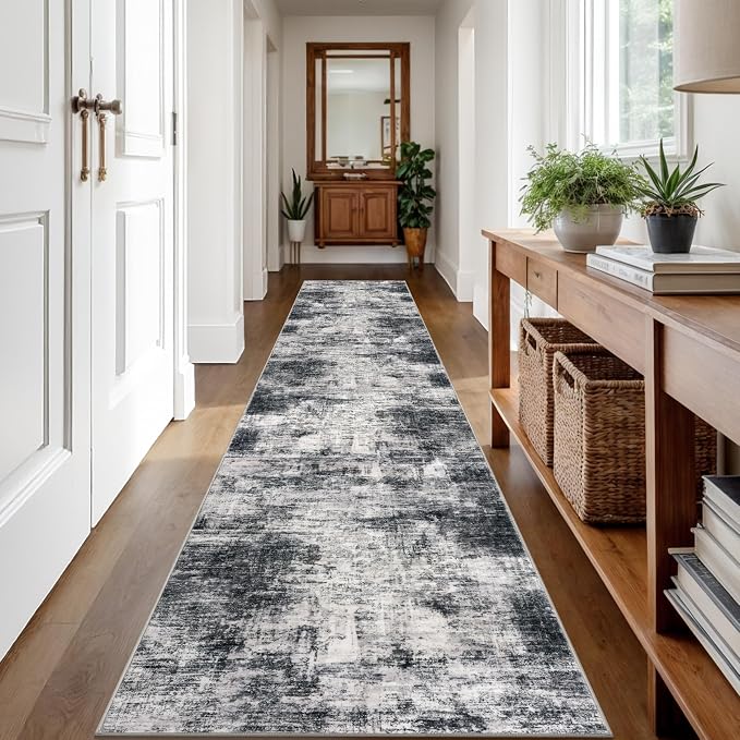 IOHOUZE Abstract Runner Rug 2x12 Ft Washable Runners