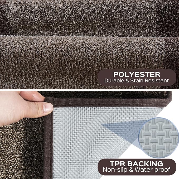 Machine Washable Kitchen Rug 24" x 36", Non Slip Kitchen Mat