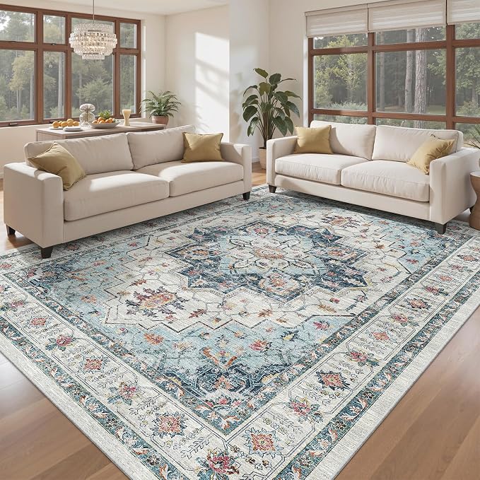 Madane Washable Rug 8x10 Area Rugs