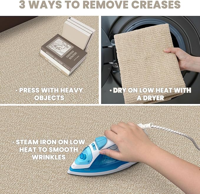 EARTHALL Washable Runner Rug 3x8 Ft Non Slip Runners