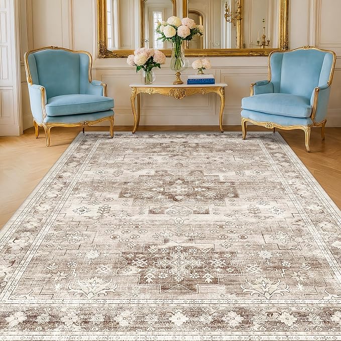 Boho 7x9 Area Rug for Living Room