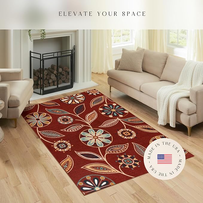 Maples Rugs Reggie Floral Area Rug