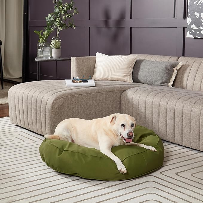 Gordie Round Indoor/Outdoor Pillow Style Dog Bed, Juniper, Medium