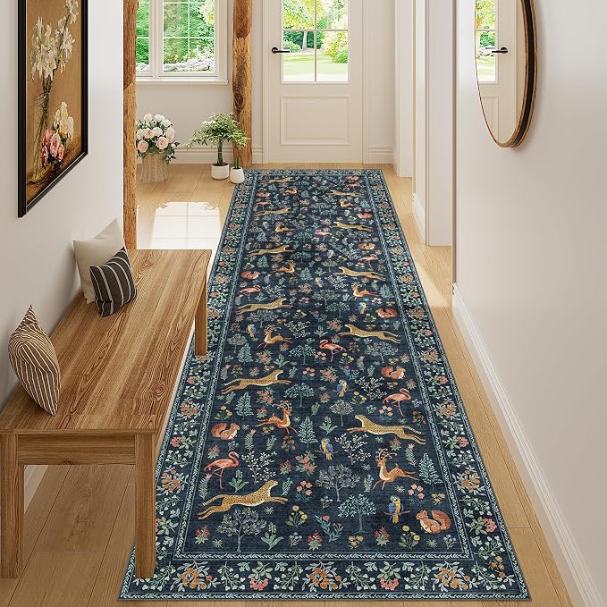 DUKINO 3x10 Washable Runner Rug