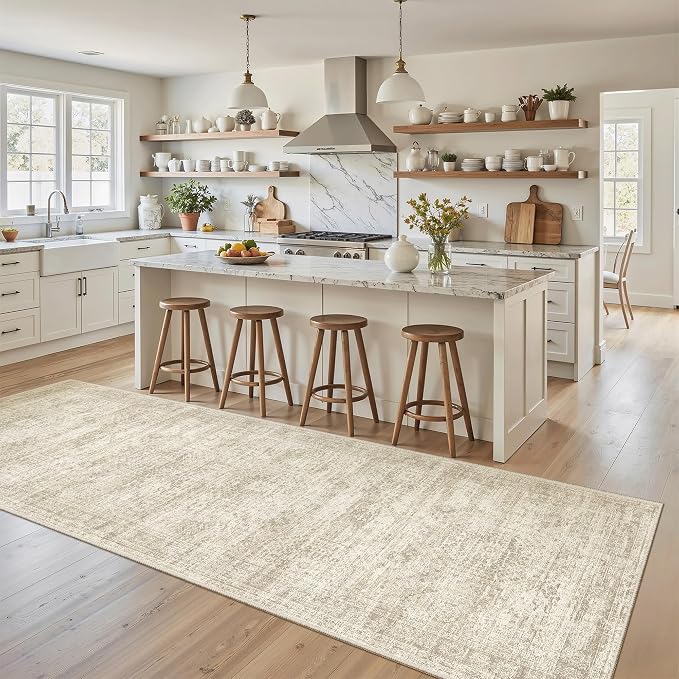 Soalmost Runner Rug 3x8 Washable Non-Slip Hallway Runner Rugs