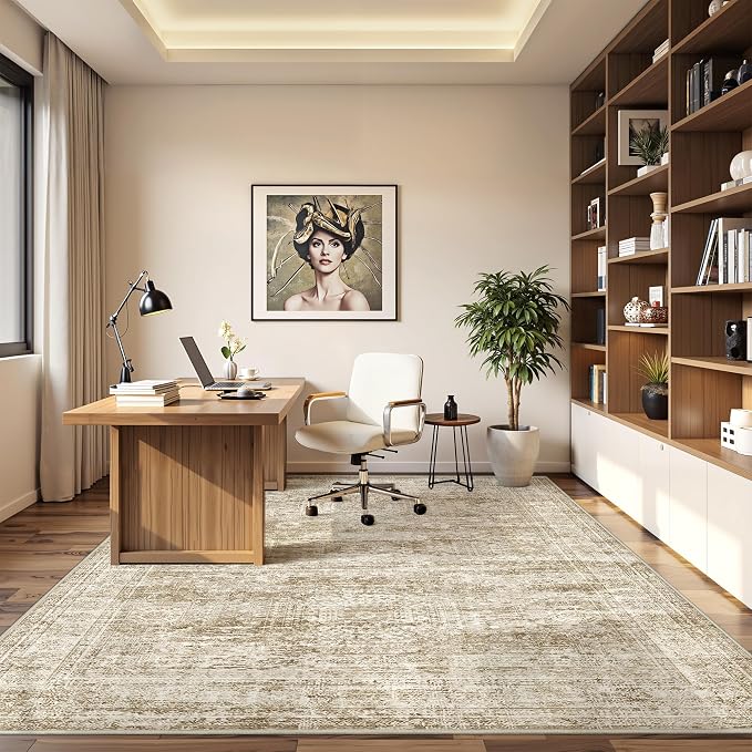 5x7 Area Rugs, Ultra-Thin Washable Rugs