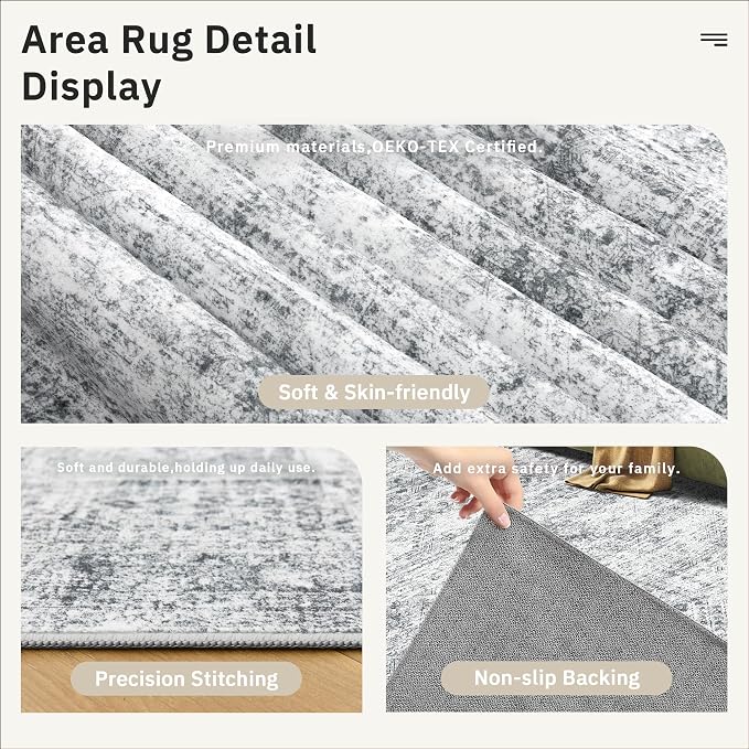 Soalmost 4x10 Wide Hallway Runner Rug: Washable Soft Rug Runners