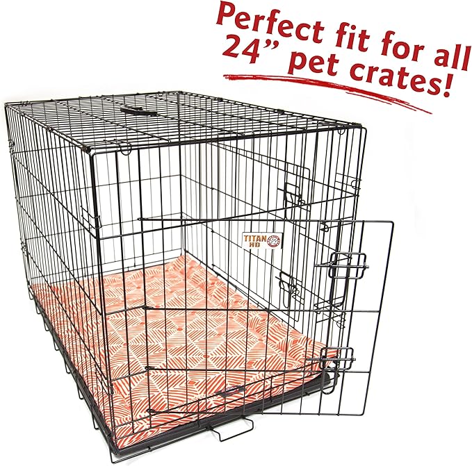 24" Charlie Salmon Orange Crate Dog Bed Mat By Majestic Pet Products