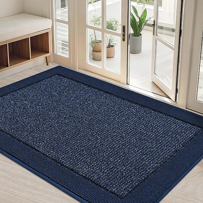 BEQHAUSE Indoor Door Mat 32" x 48", Dirt Trapper Door Mats Non-Slip Entryway