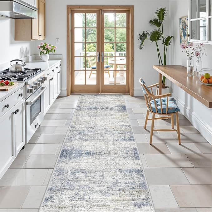 2x7 Runner Rug Non Slip, Thin Entryway Washable Rug