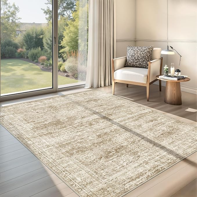 3x5 Washable Area Rug for Entryway, Soft Kitchen Rugs Non Slip for Dining Room