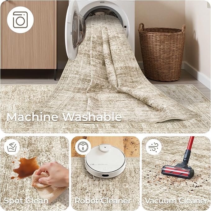 Kitchen Runner Rugs Non Skid Washable